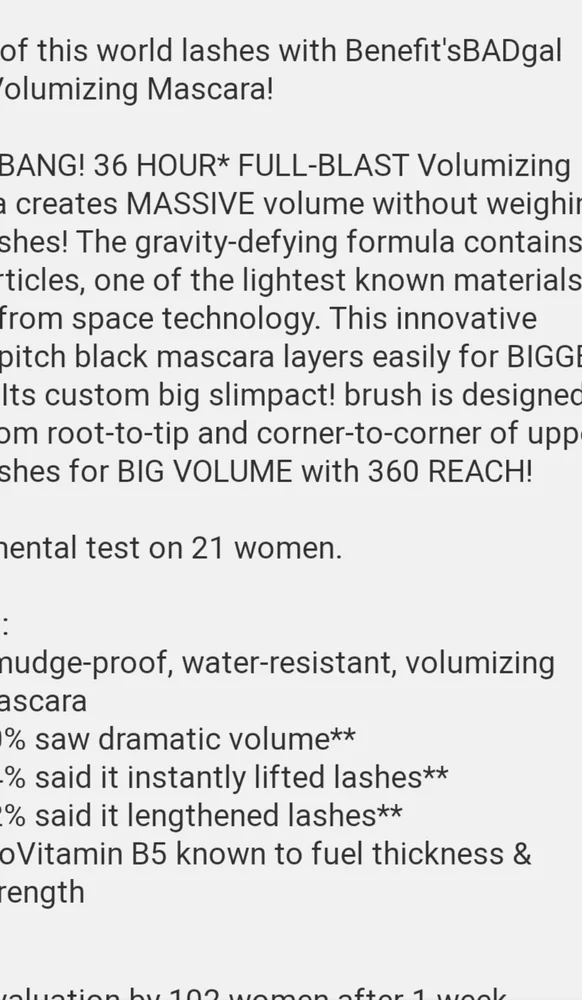 Benefit Mascara